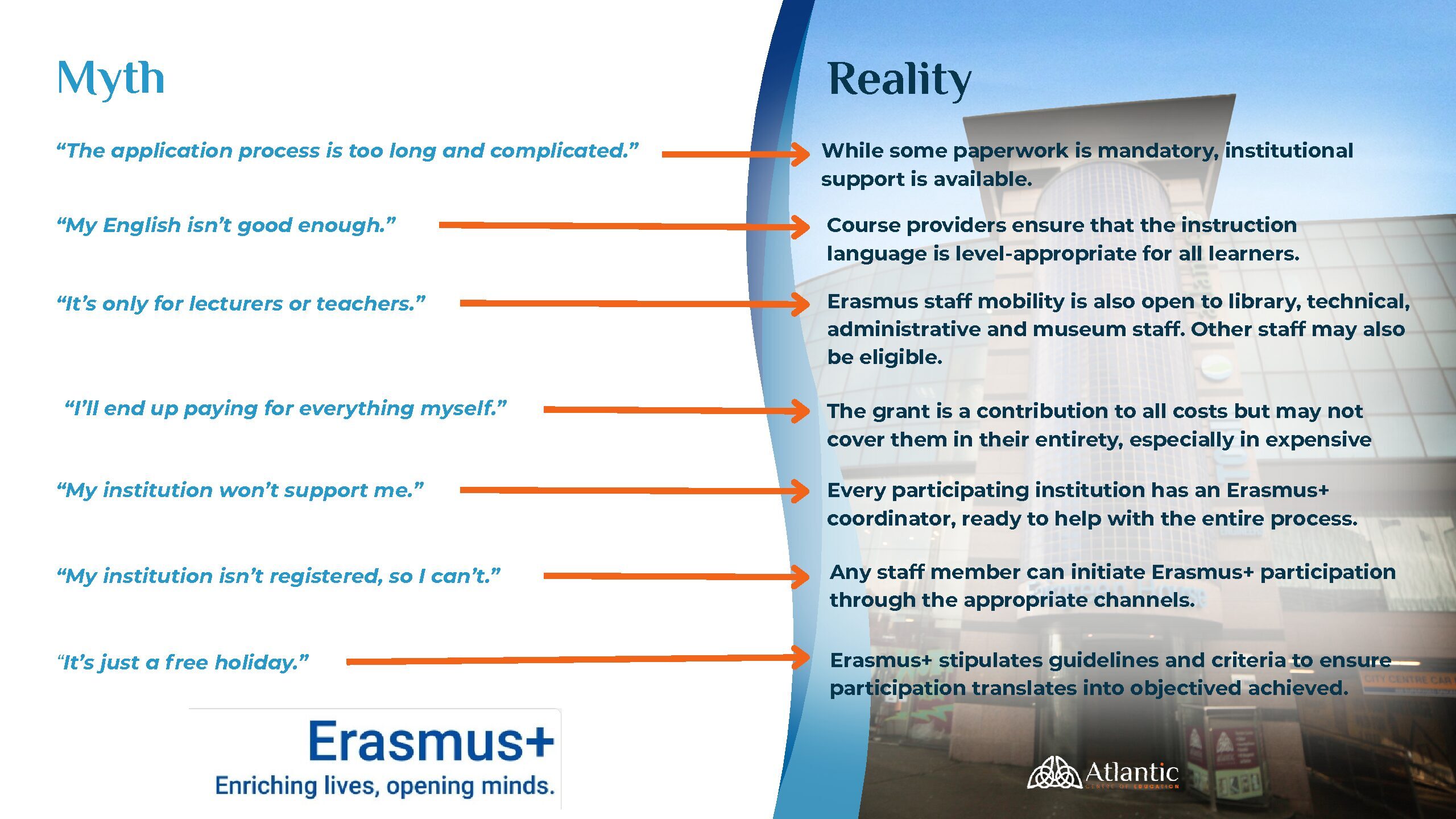 Erasmus staff mobility funding and planning guide